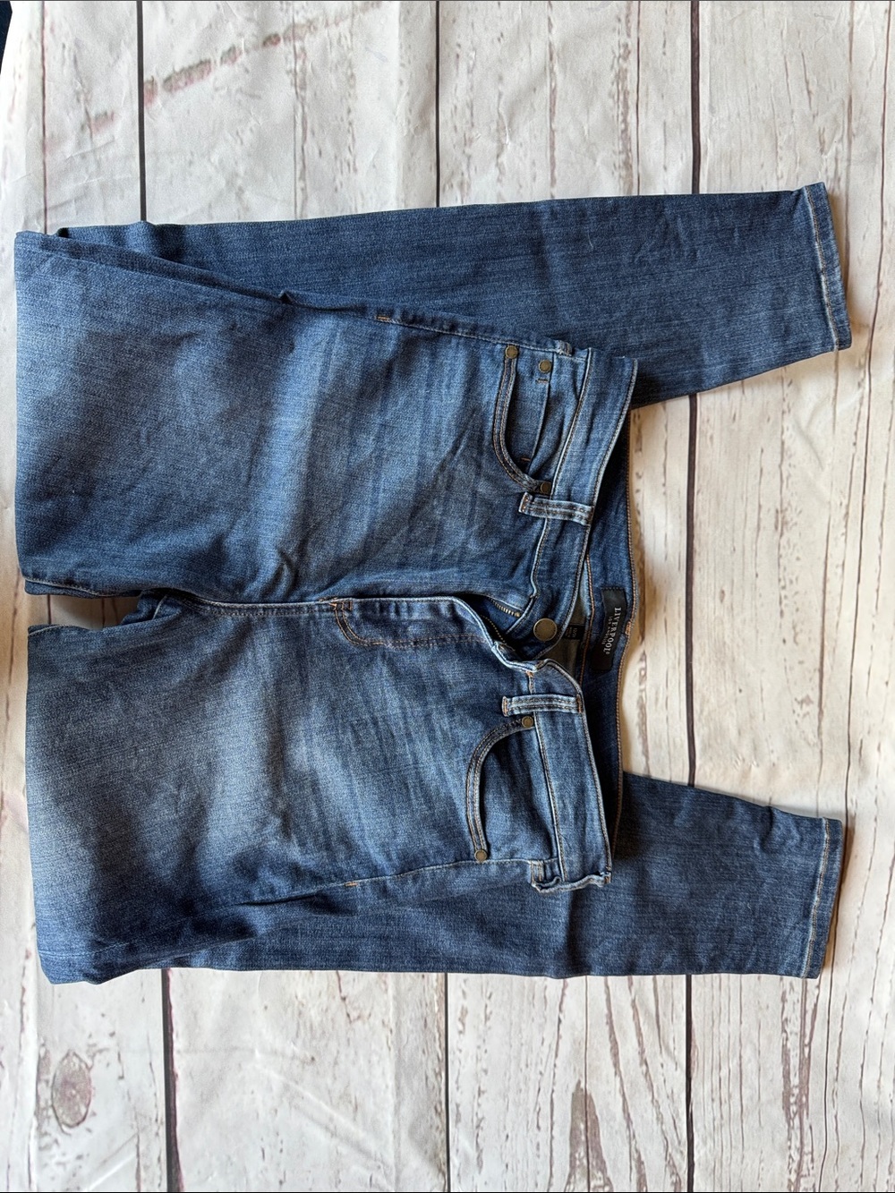 Liverpool Women's Skinny Stretch Jeans in Dark Blue Denim